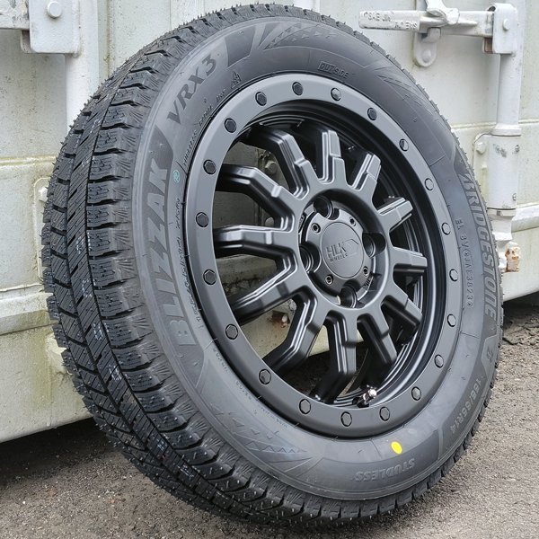 14インチ BRIDGESTONE BLIZZAK VRX3 155/65R14 国産 スタッドレス タイヤ ホイール 4本 セット エブリイ エブリィ DA17V DA64V_画像4