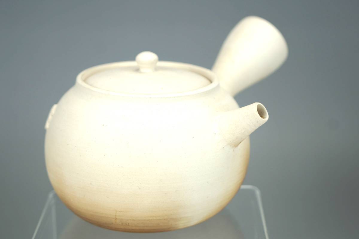 鳳】 時代品　名工 白泥涼炉一式 ボウフラ 涼炉　涼炉台 　煎茶道具　検：青木木米/平安竹泉/永興/孟臣_画像3