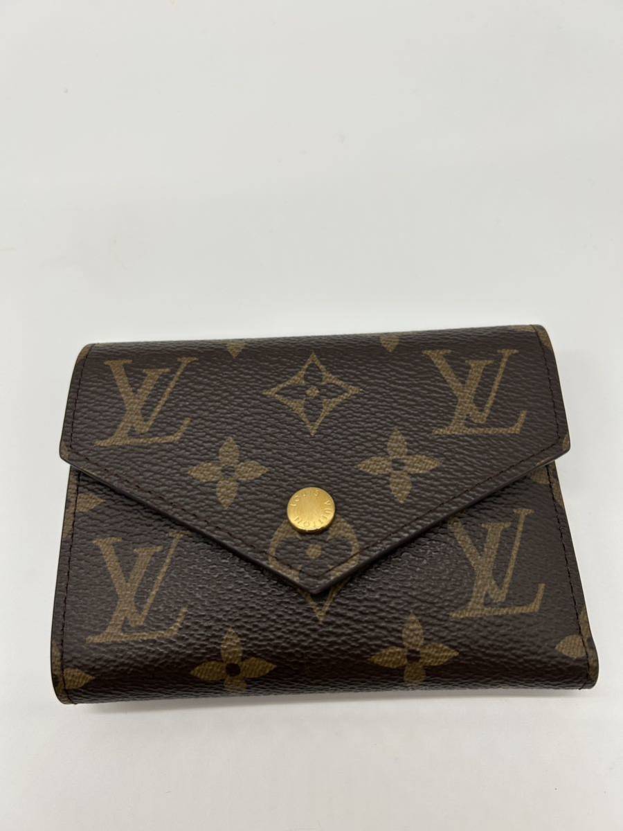 LOUIS VUITTON ルイヴィトン モノグラム ポルトフォイユ ヴィクトリーヌ M62472 三つ折り財布 コンパクトウォレット メンズ レディース_画像1