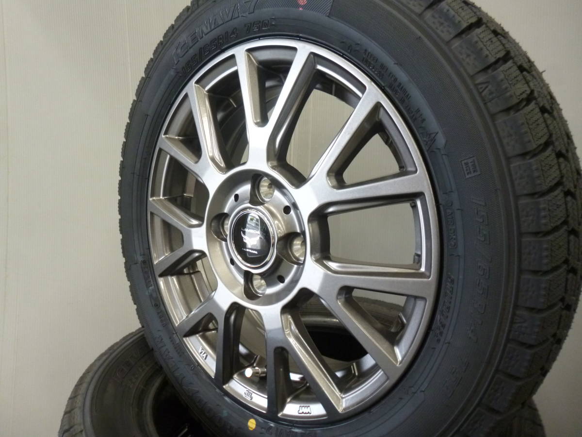 グッドイヤーアイスナビ7★155/65R14★4本セット★軽自動車・ミラココア・Nボックス・ワゴンR・スペーシア・ムーブ・タント★G_画像3