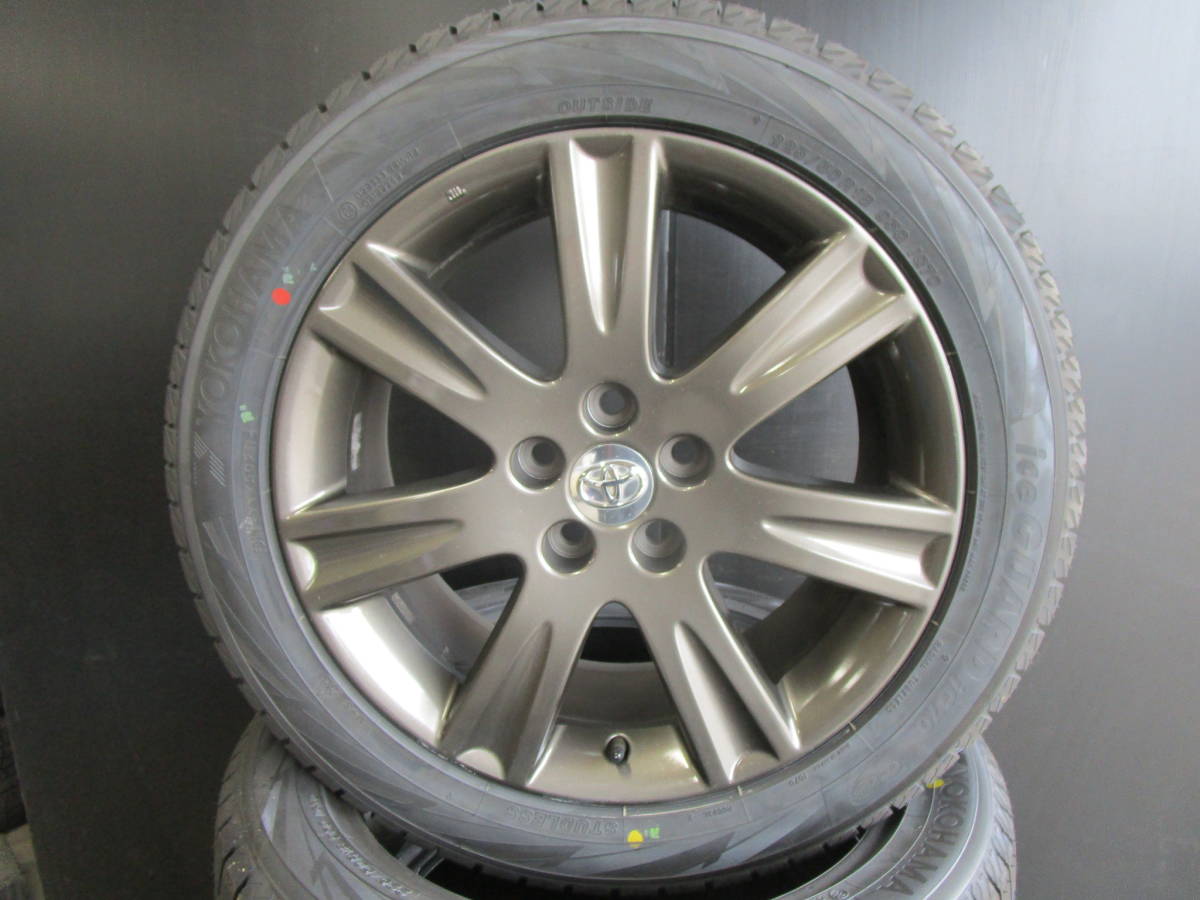 新品ヨコハマアイスガード7(IG70)☆225/50R18☆中古トヨタ専用ホイール 18×7.5J+39 114.3-5H☆50エスティマ・C-HR等☆fｎ_画像2