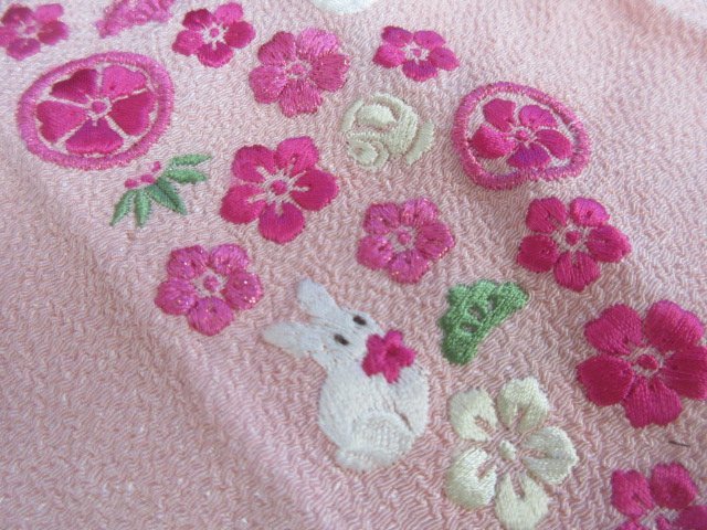 1円 中古 絹 アンティーク 縮緬 刺繍半衿 各色 高級 花々 枝花 まとめて 10点 和装小物 ◆逸品◆【夢職】★★★_画像10