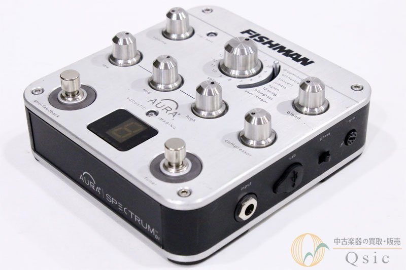 【ジャンク】[中古] FISHMAN AURA Spectrum DI アコギ用プリアンプ 合計128種ものプリセットサウンドと多彩な機能を搭載 [VJ067]_画像1