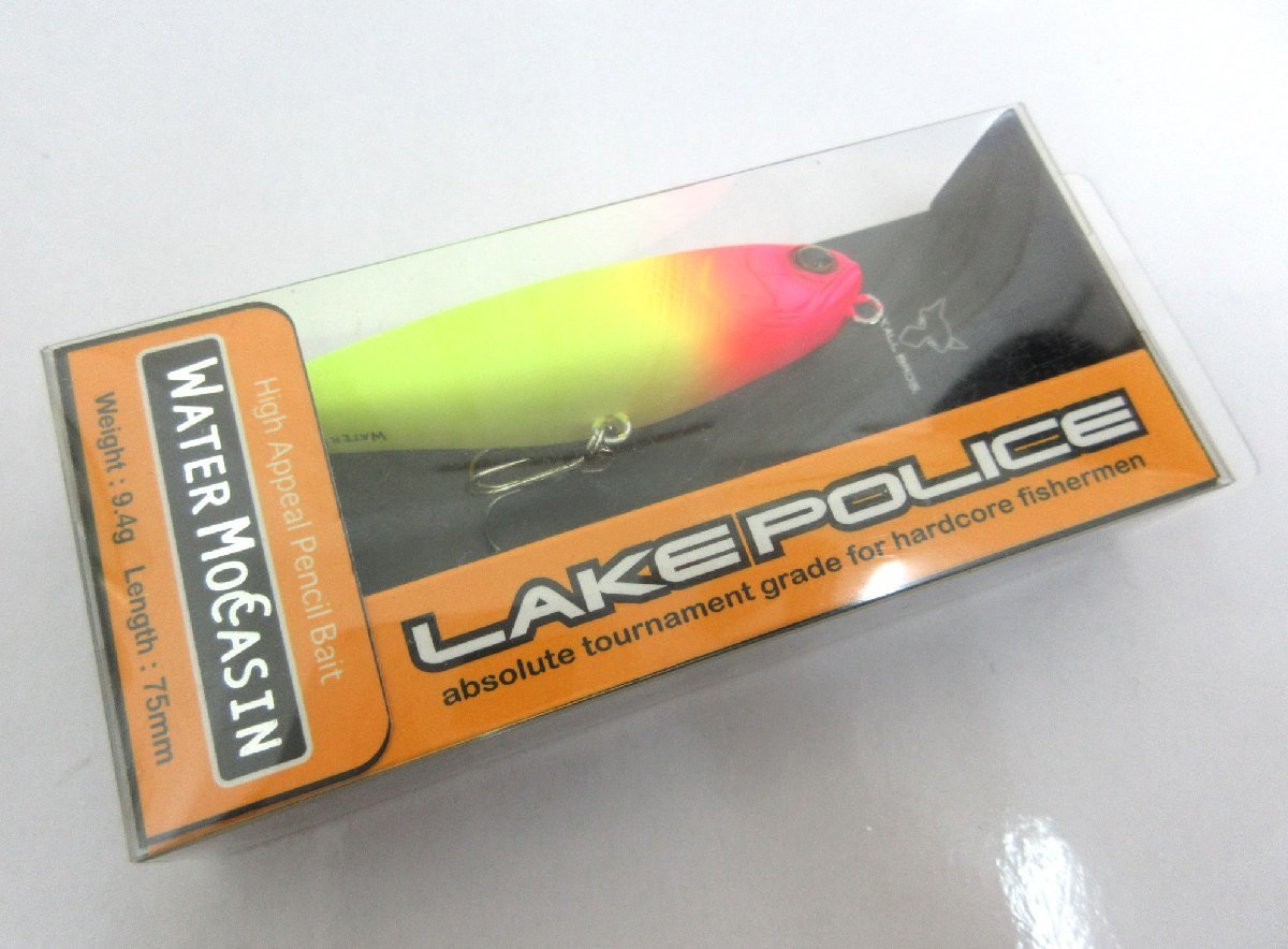 ジャッカル ウォーターモカシン 75 E2 ピンクヘッド 75mm/9.4g 未使用 JACKALL LAKE POLICE WATER MOCASIN_画像1