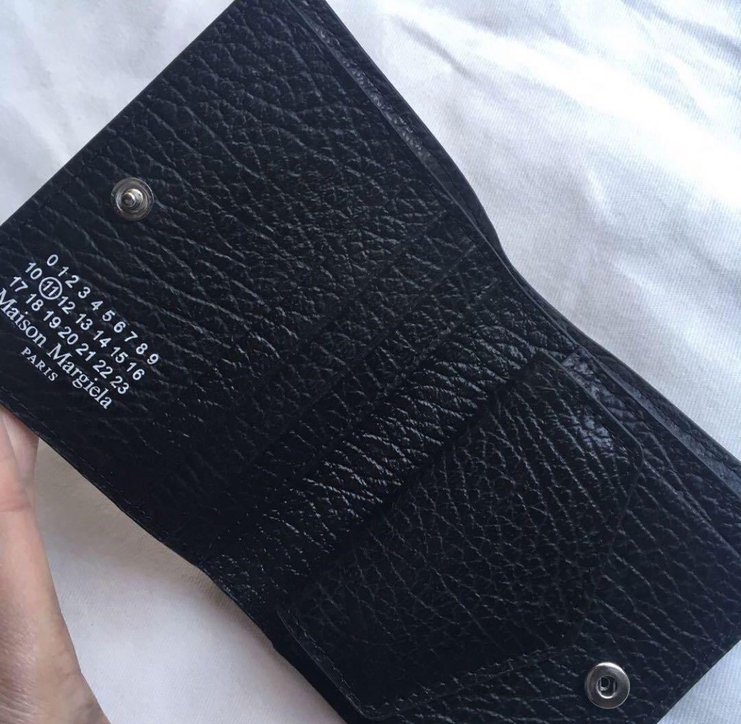 新品未使用 Maison Margiela メゾンマルジェラ 二つ折り財布ブラック 財布 _画像3