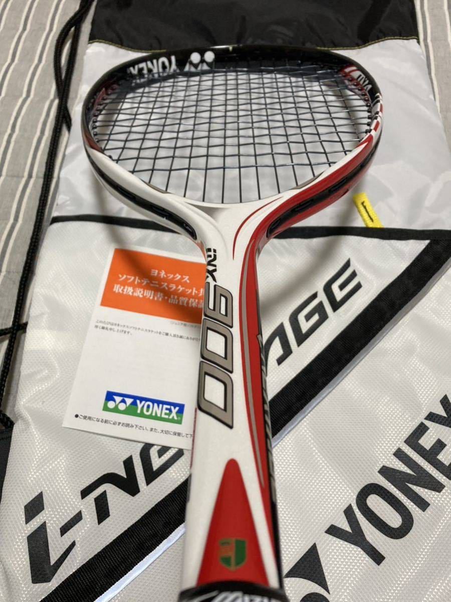 送料無料 アイネクステージ 900 INX UL1 ヨネックス YONEX 美品 ソフトケース付き ソフトテニス 軟式 貴重 1本シャフト ラケット_画像3