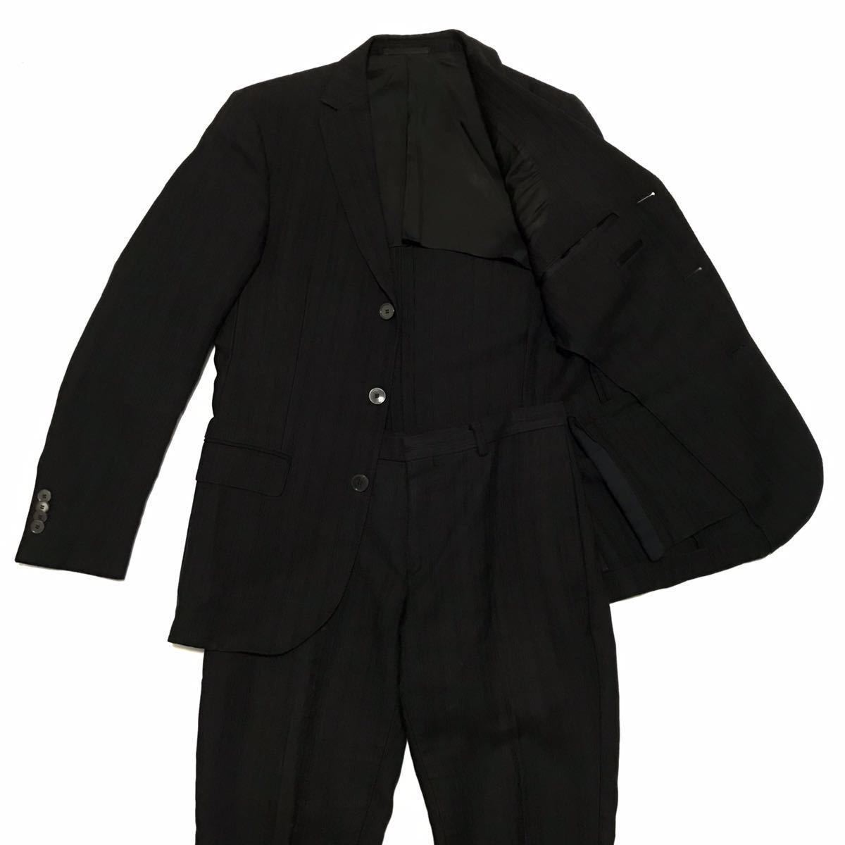 【ジーゼニア】本物 Z Zegna スーツ セットアップ 3B ジャケット スラックス サイズTG 44C 麻36%×綿33%×レーヨン31% 男性用 メンズ