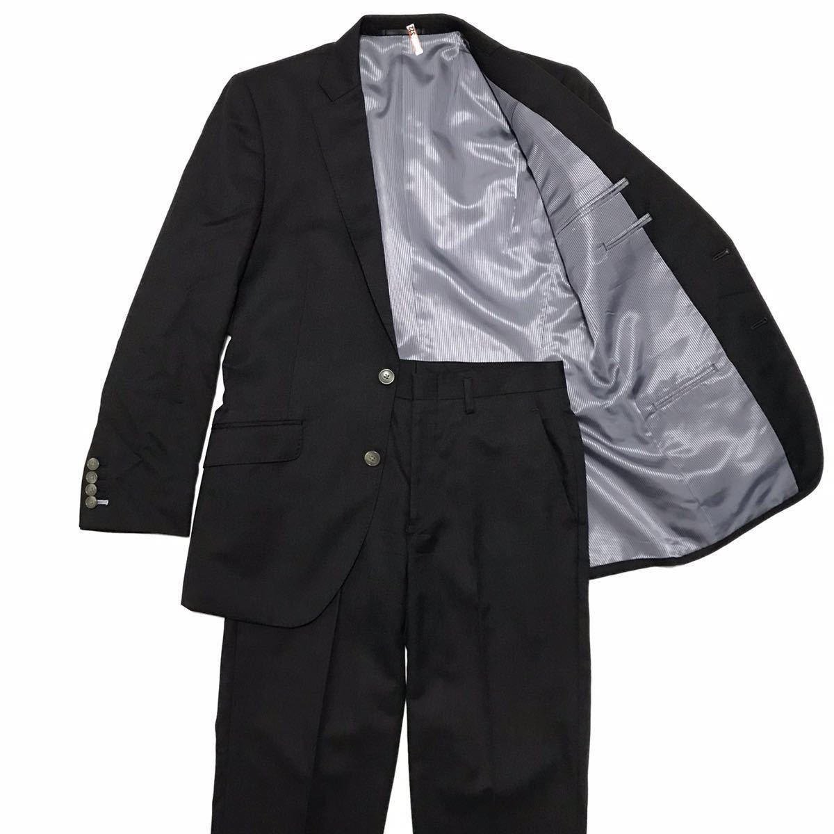 【ゼルパリ】本物 ZELE PARIS スーツ セットアップ 2B ジャケット スラックス 毛100% 男性用 メンズ