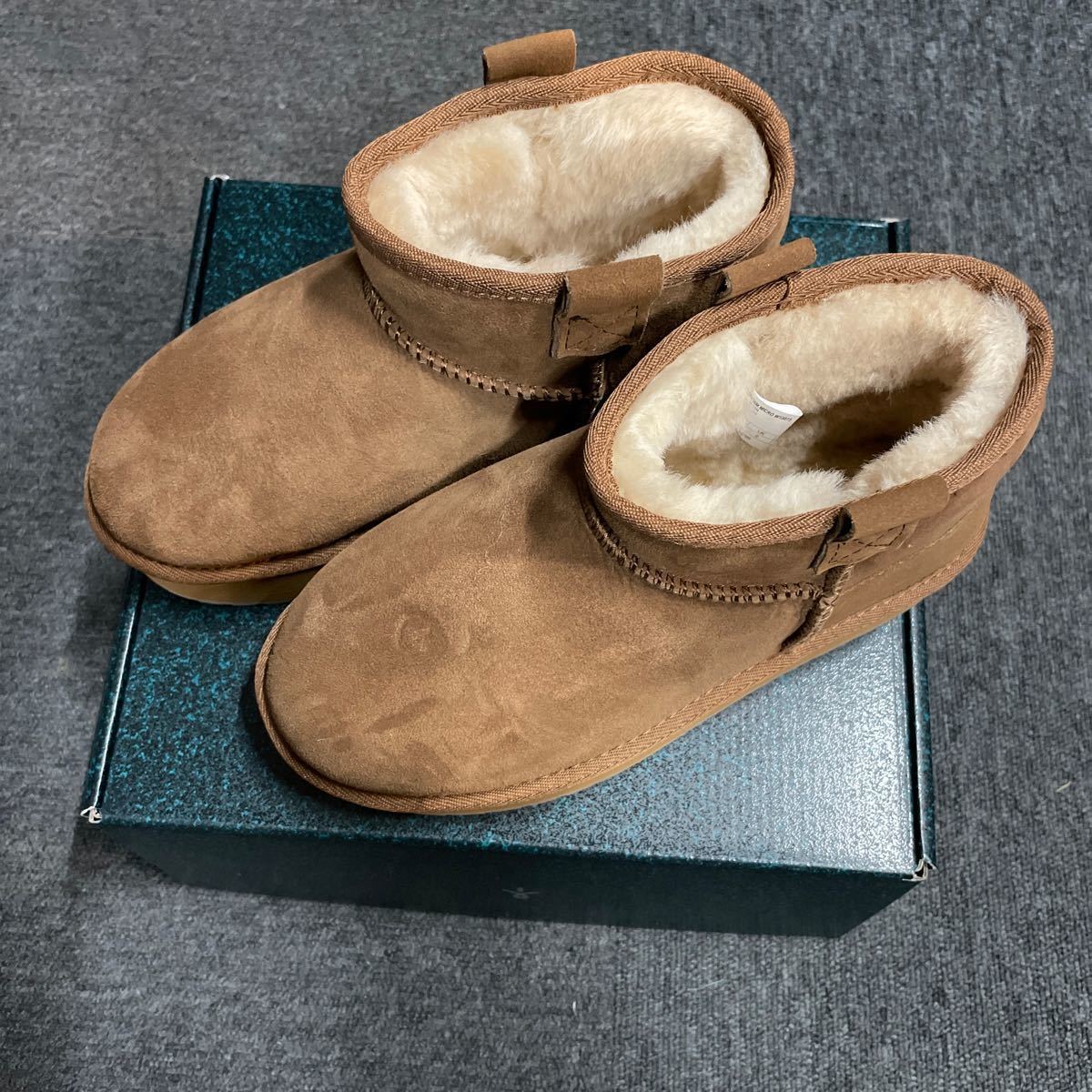 EMU овца ботинки Foy Flatform Micro US8 Mini мутон боа chestnut US7 Brown Classic Mini 