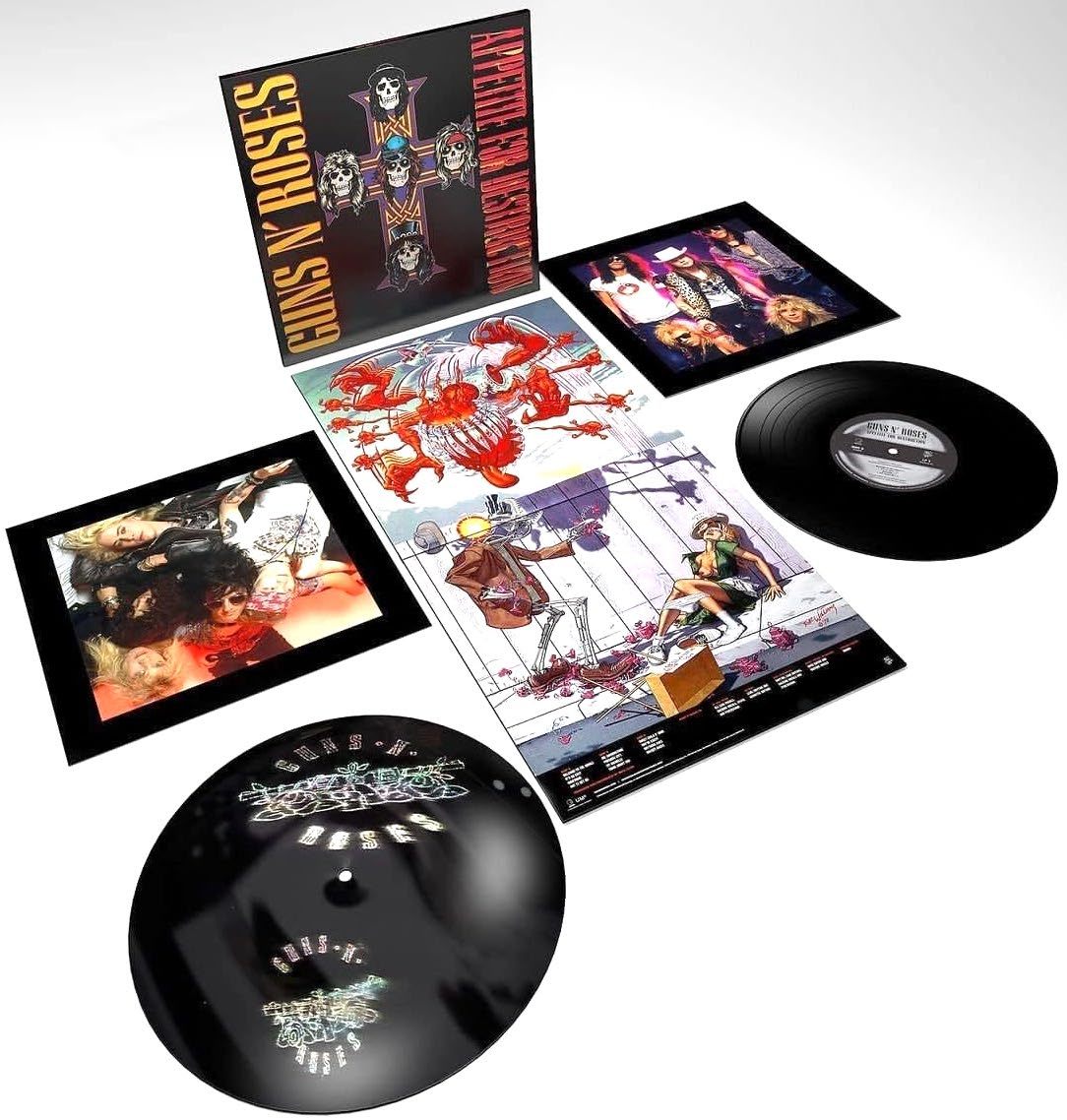 LP2枚組 高音質・高圧 Guns N' Roses Appetite For Destruction ガンズ・アンド・ローゼズ ファースト アナログ盤 レコード_画像1