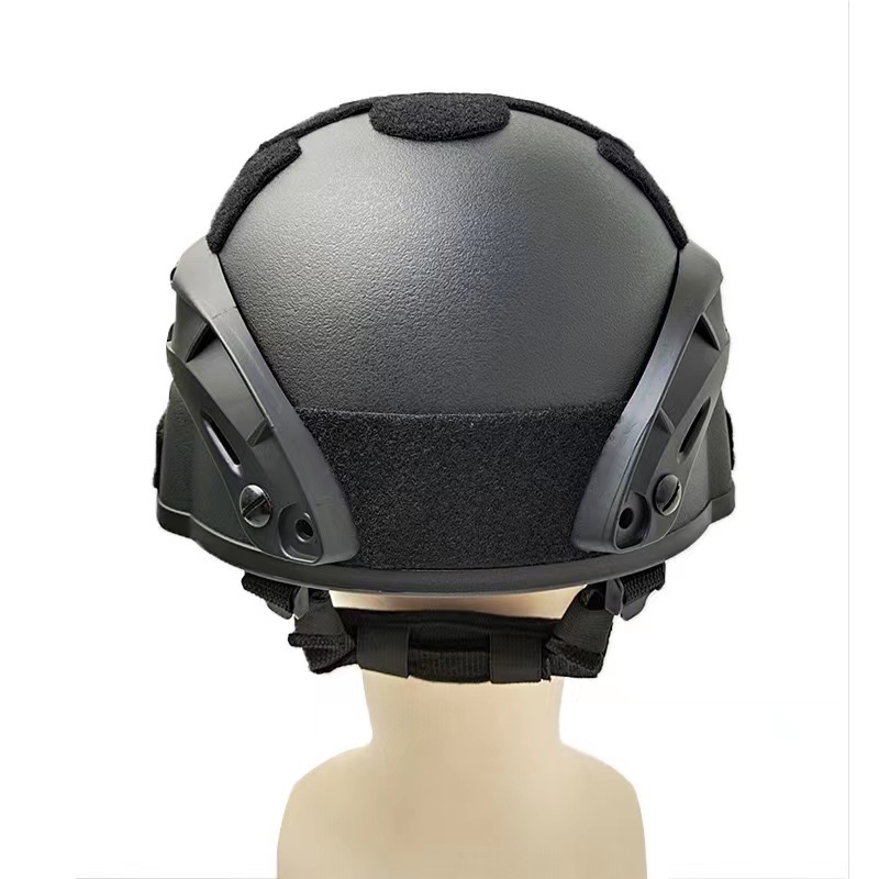 サバゲーヘルメット タクティカルヘルメット スワット SWATミリタリーヘルメット サバイバルゲーム 軽量 衝撃吸収 ブラックの画像6