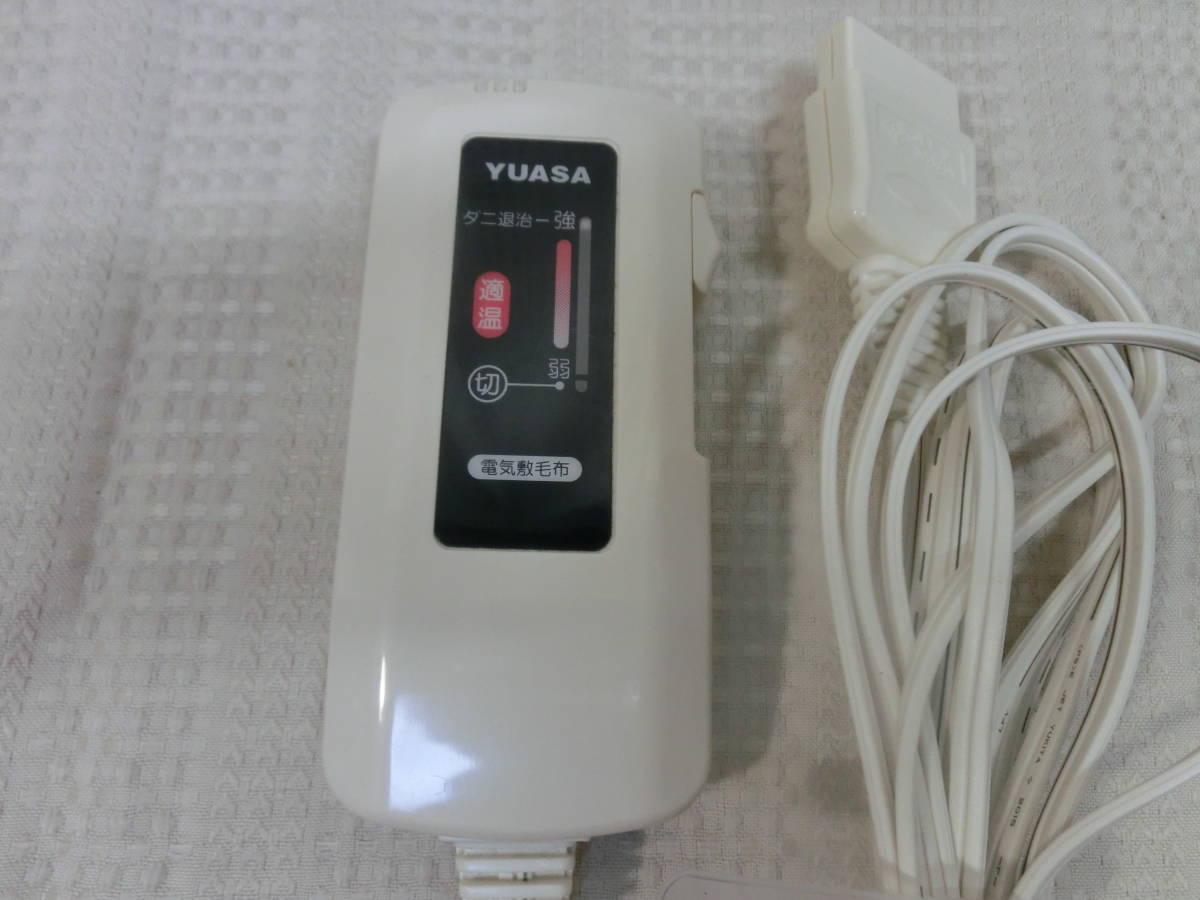 ● YUASA 電気敷毛布 電気しき毛布の ACコントローラー 型名：YCB-401S 動作品　●_画像2