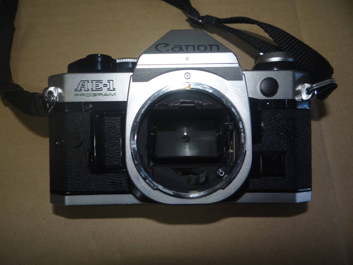 SY1622　フィルムカメラ Canon AE-1 PROGRAM/レンズ SIGMA 1:3.5~4.5 f=28~85mm 未確認 現状/ジャンク品_画像2