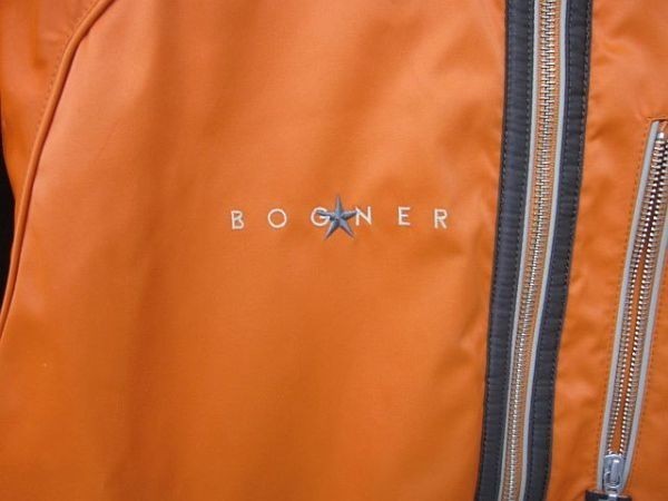 ボグナー BOGNER 中綿ジャケット スノーボードウェア スキーウェア フーディー 裏フリース ロゴ オレンジ メンズLサイズ■L27214AWS24-80-3_画像5