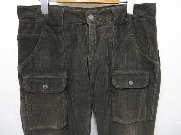 EPOCA UOMO エポカウォモ メンズ コーデュロイ パンツ サイズ46 グレー系 ■管理番号L27044AWS24-230610-100_画像2