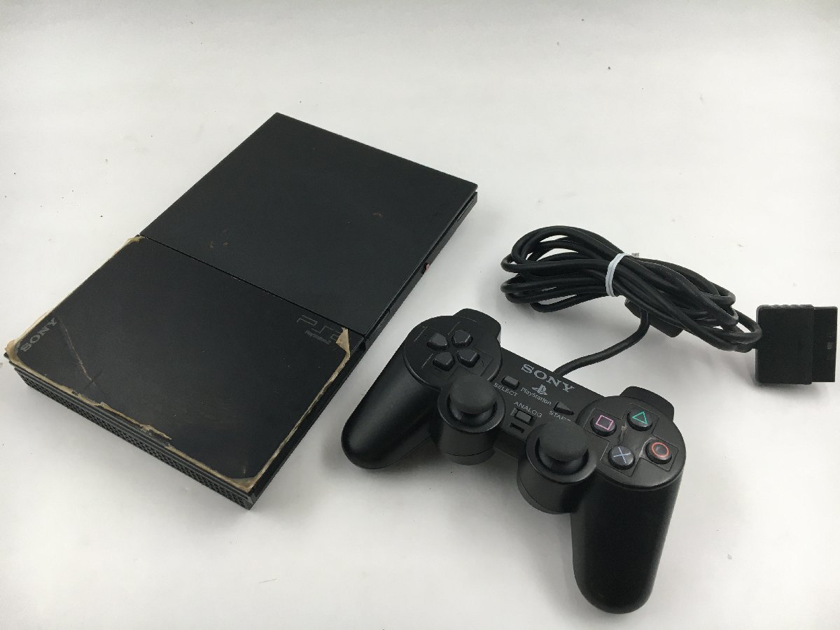 ♪▲【SONY ソニー】PS2 PlayStation2本体 コントローラー 2点セット SCPH-90000 SCPH-10010 まとめ売り 1103 2_画像1