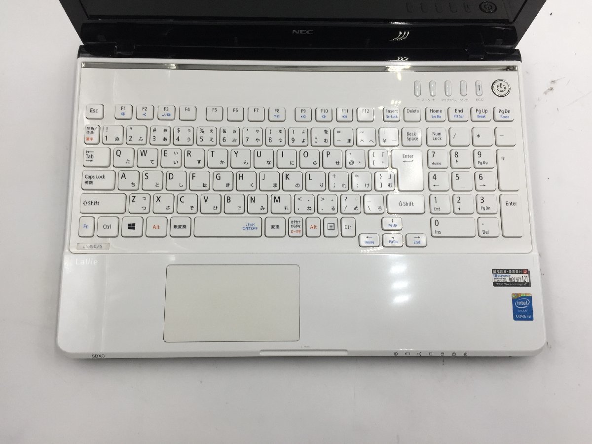 ♪▲【NEC】ノートPC/Core i3 4000M(第4世代)/HDD 750GB PC-LS350SSW Blanccoにて消去済み 1109 N 22_画像2