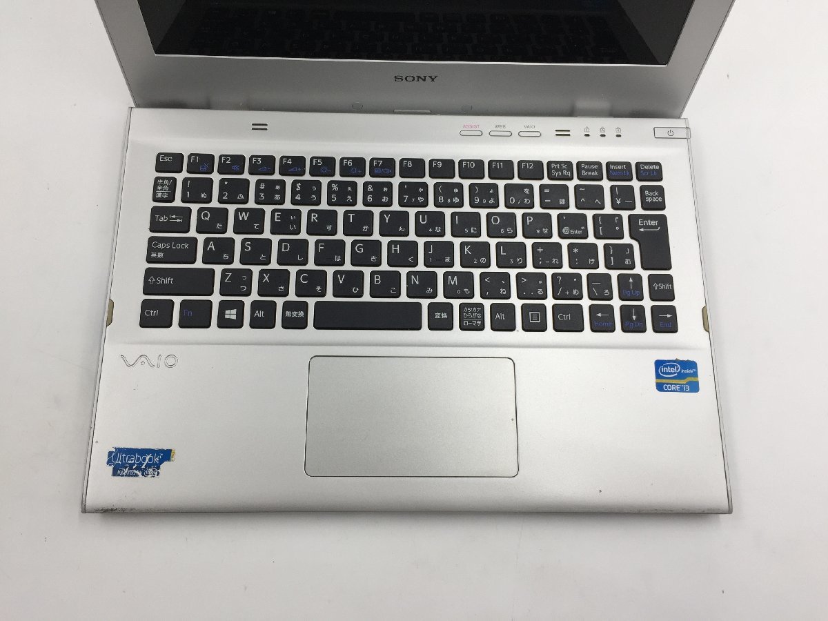 ♪▲【SONY】ノートPC/Core i3 3217U(第3世代)/HDD 320GB SSD 32GB SVT1112AJ Blanccoにて消去済み 1110 N 22_画像2