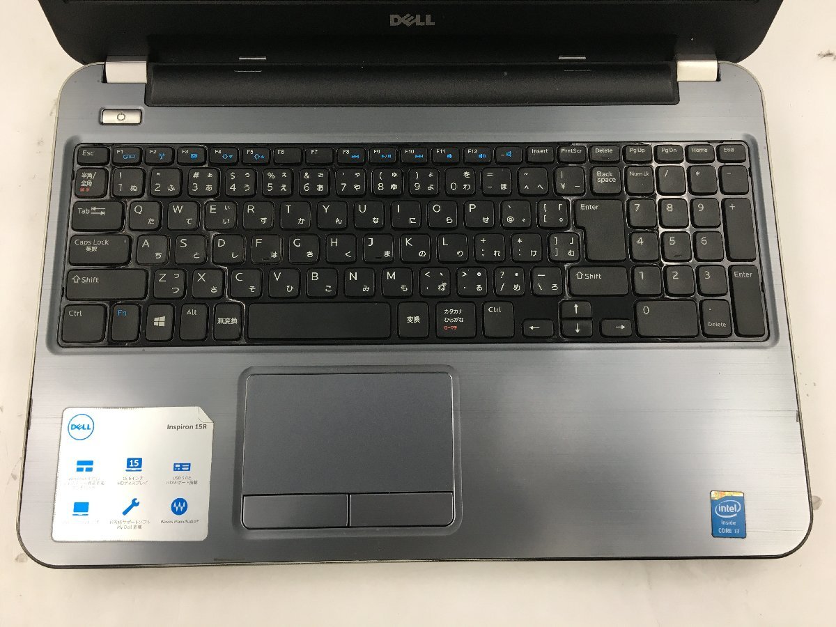 ♪▲【DELL デル】ノートPC/Core i3 4010U(第4世代)/HDD 500GB Inspiron 15R-5537 Blanccoにて消去済み 1030 N 22_画像2