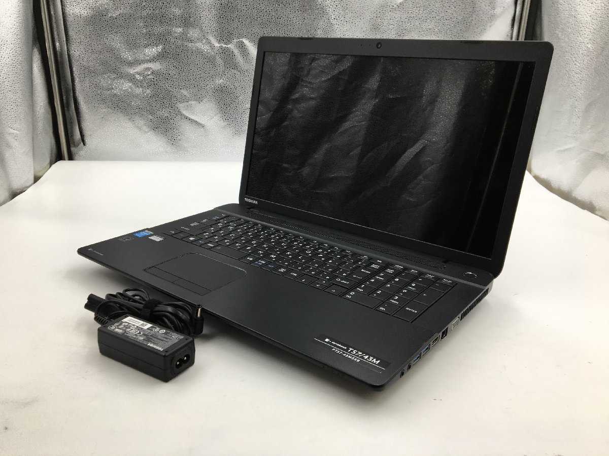 ♪▲【TOSHIBA 東芝】ノートPC/Core i5 4210U(第4世代)/HDD 750GB dynabook T57/43M Blanccoにて消去済み 1123 N 22_画像1