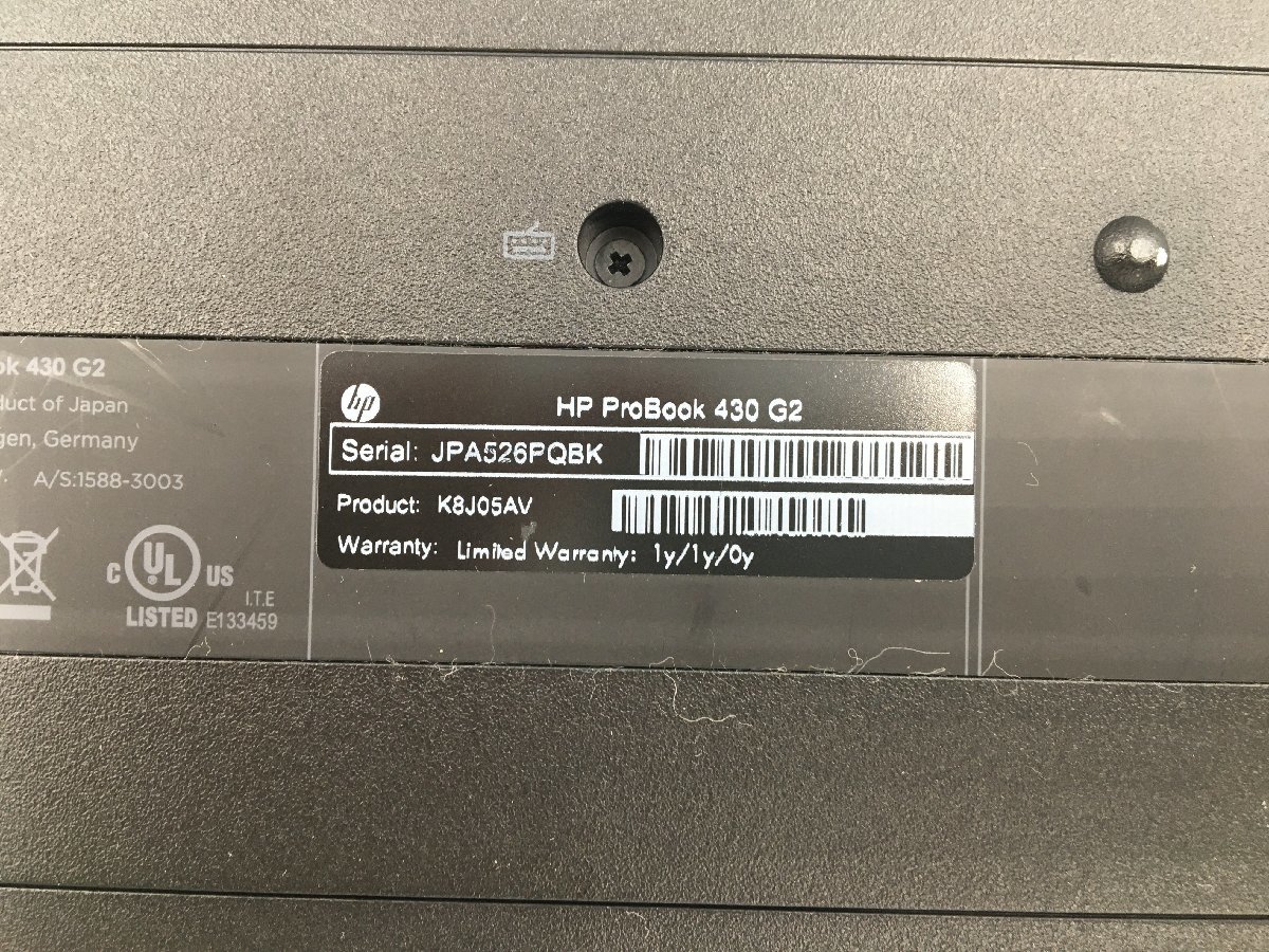 ♪▲【HP】ノートPC/Core i3 5010U(第5世代)/HDD 500GB HP ProBook 430 G2 Blanccoにて消去済み 1129 N 22_画像7