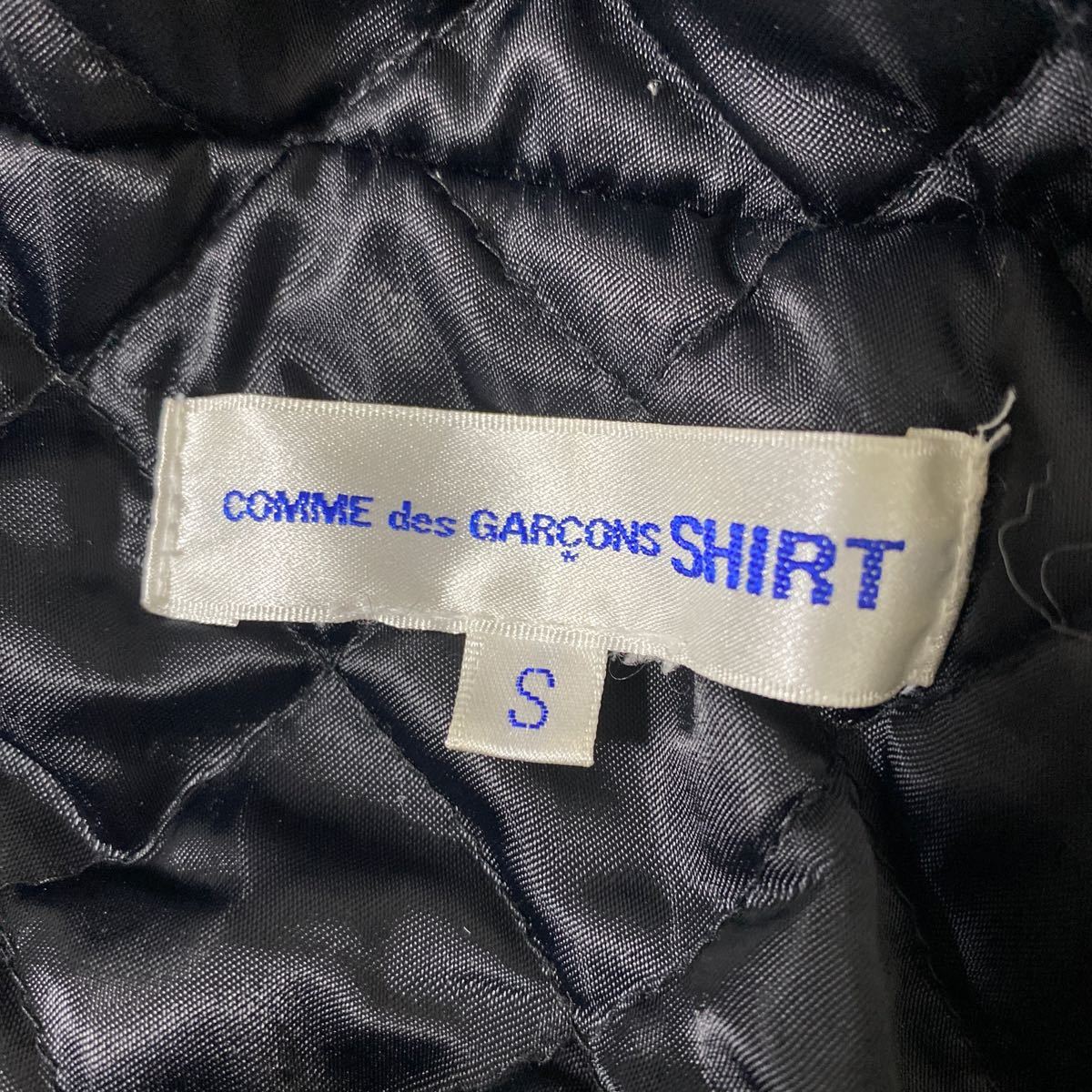 美品 コムデギャルソン SHIRT ウール ツイード 中綿 ジャケット S マウンテンパーカー COMME des GARCONS シャツ_画像5