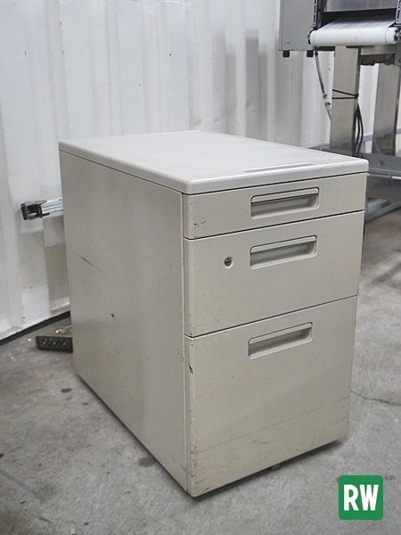  drawer unit kokyo3 step width 390× width 595× height 610mm drawer unit desk wagon steel side desk with casters . office furniture key less [3-K123-1]