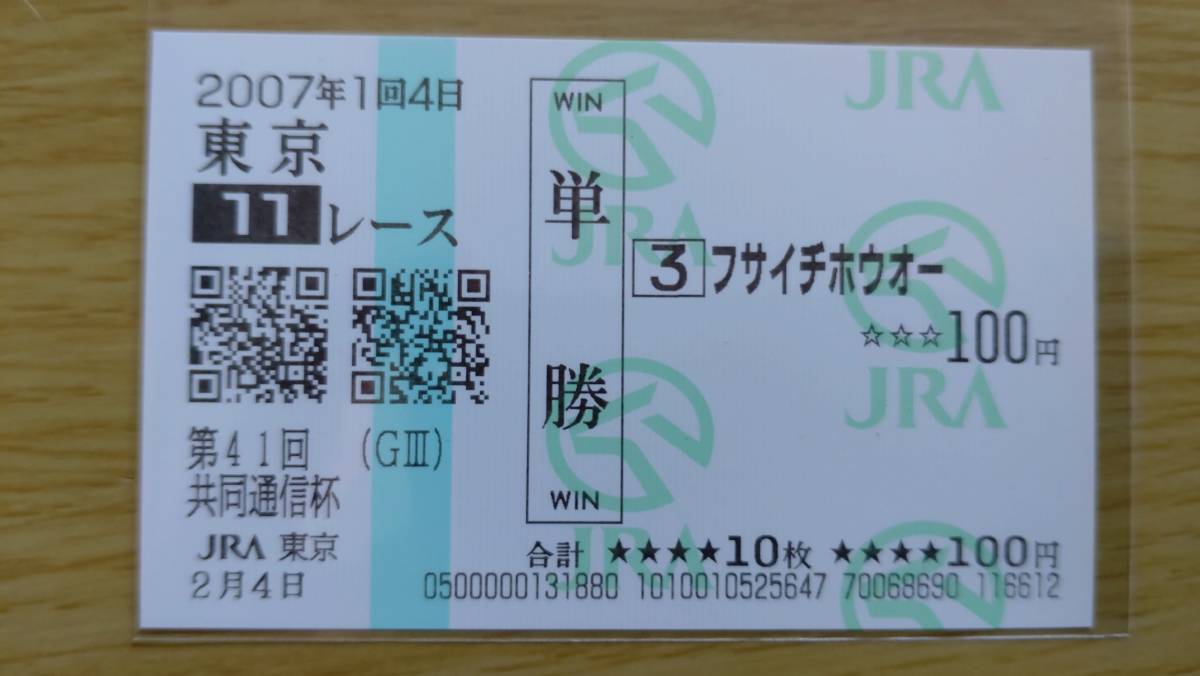 フサイチホウオー　2007年　共同通信杯　東京競馬場_画像1