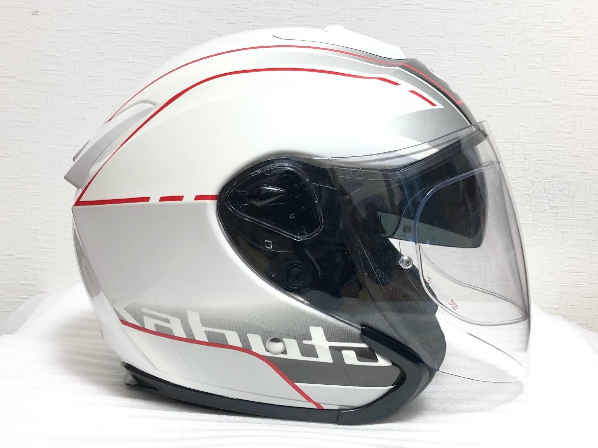 お買得■OGK KABUTO ASAGI BEAM アサギ ジェットヘルメット 定価29,700円■Lサイズ_画像7