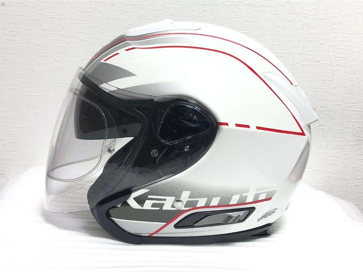 お買得■OGK KABUTO ASAGI BEAM アサギ ジェットヘルメット 定価29,700円■Lサイズ_画像3