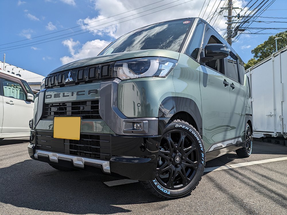 タフト スペーシアギア デリカミニ トーヨー オープンカントリー R/T 165/65R15 タイヤホイール 16インチ ホワイトレター_画像7