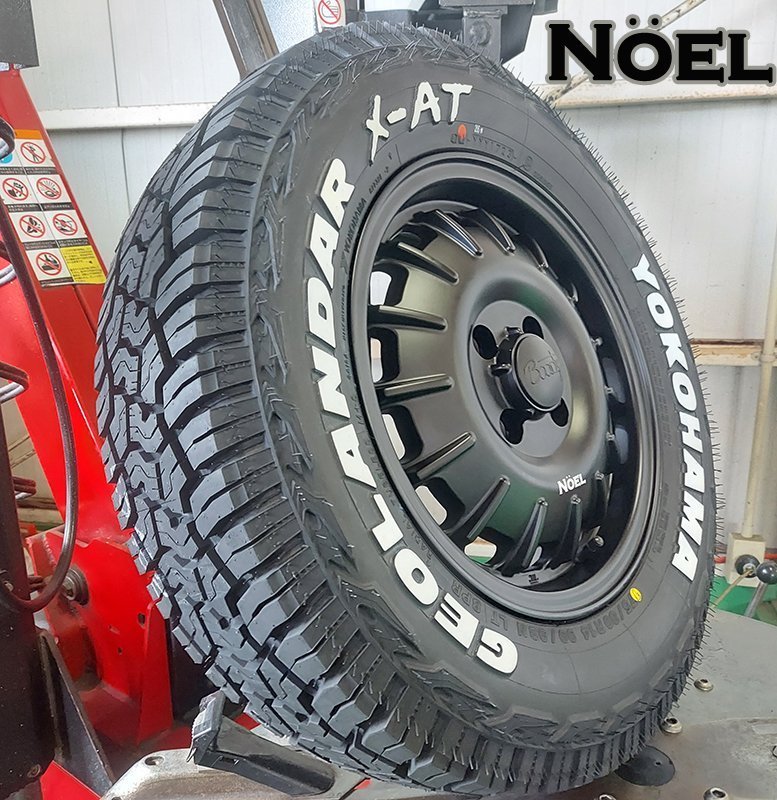 タウンエース ライトエース ヨコハマ XAT YOKOHAMA ジオランダー X-AT G016 175/80R14 ホワイトレター 14インチ タイヤホイールセット_画像4