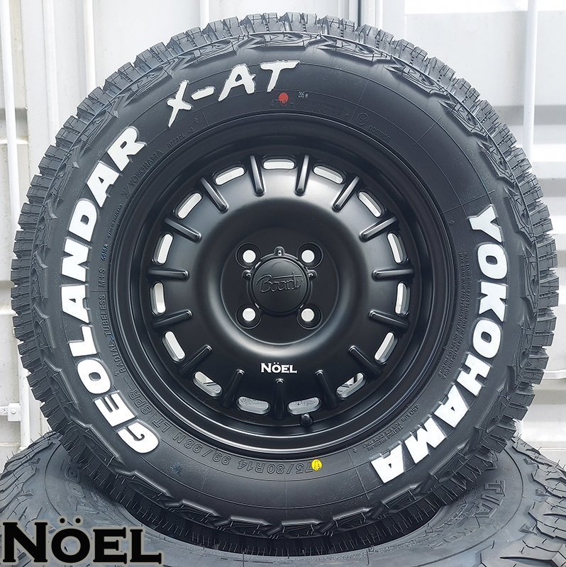 タウンエース ライトエース ヨコハマ XAT YOKOHAMA ジオランダー X-AT G016 175/80R14 ホワイトレター 14インチ タイヤホイールセット_画像8