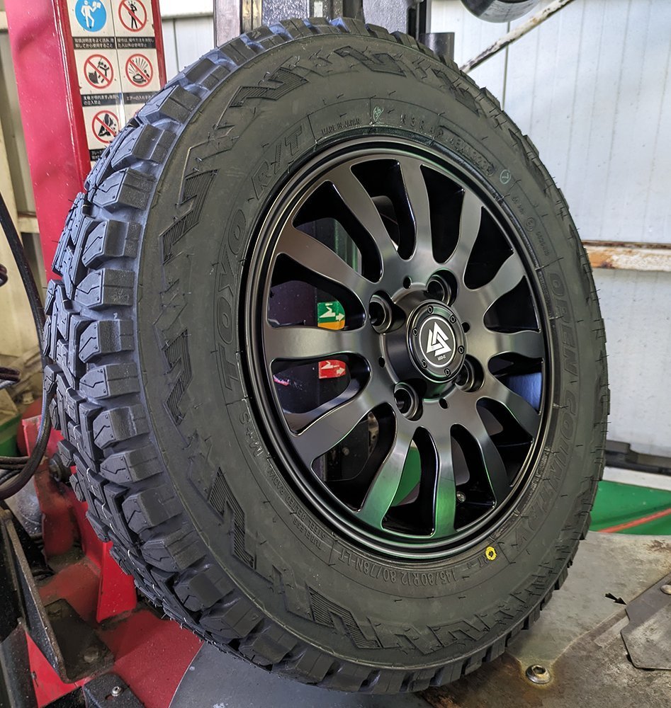 N-VAN アクティ ハイゼット アトレー クリッパー キャリィ 12インチ トーヨー オープンカントリーRT 145/80R12 80/78N_画像5