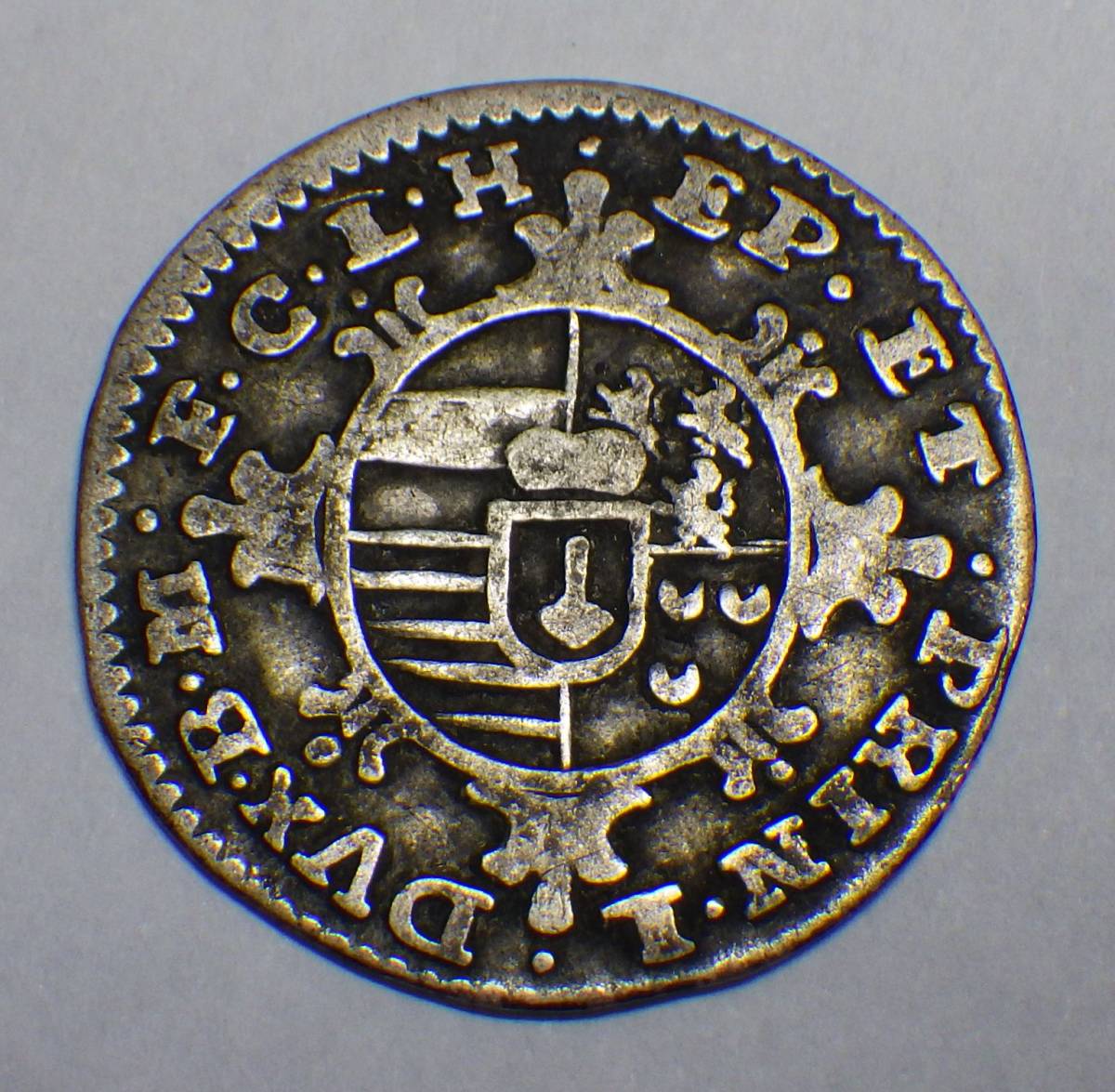 1751年 ドイツ/ベルギー リエージュ プラケット銀貨_画像3