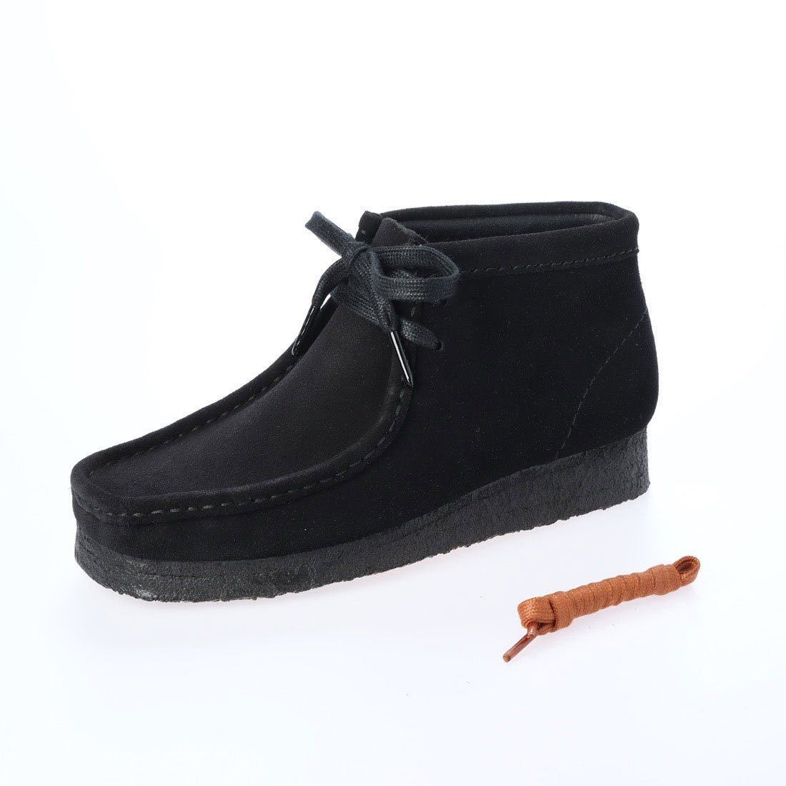 Clarks クラークス WallabeeBoot ワラビーブーツ ブラックスエード モカシン レディース UK5_画像6