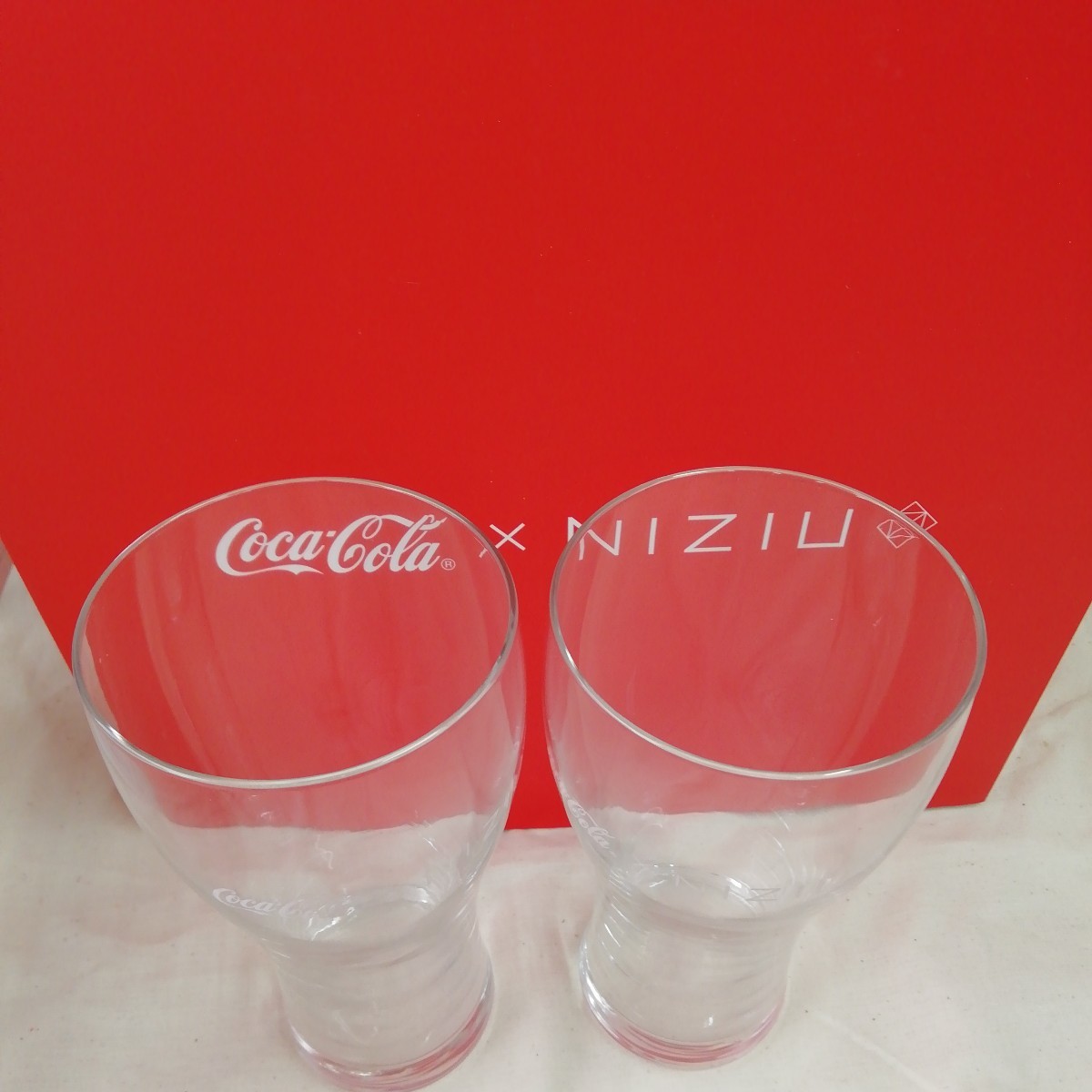 g_t　L979　未使用　コカ・コーラ　NiziU　ペットボトルクーラー　ペアグラス　キャンペーン　非売品_画像6