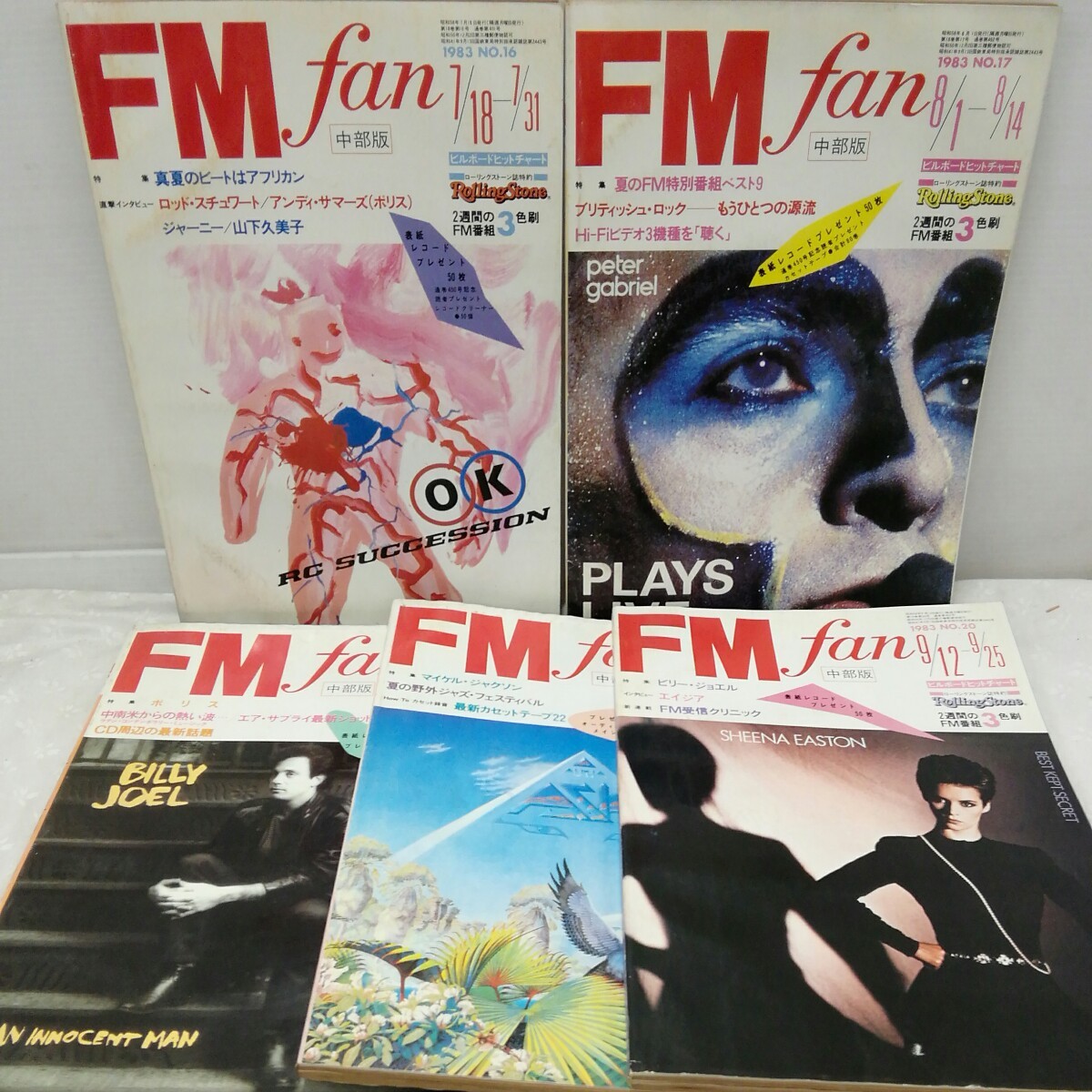 g_t M831 音楽雑誌 “昭和レトロ　共同通信社　「FMfan 中部版 1983年 No.1~No.26、26冊セット」“_画像5