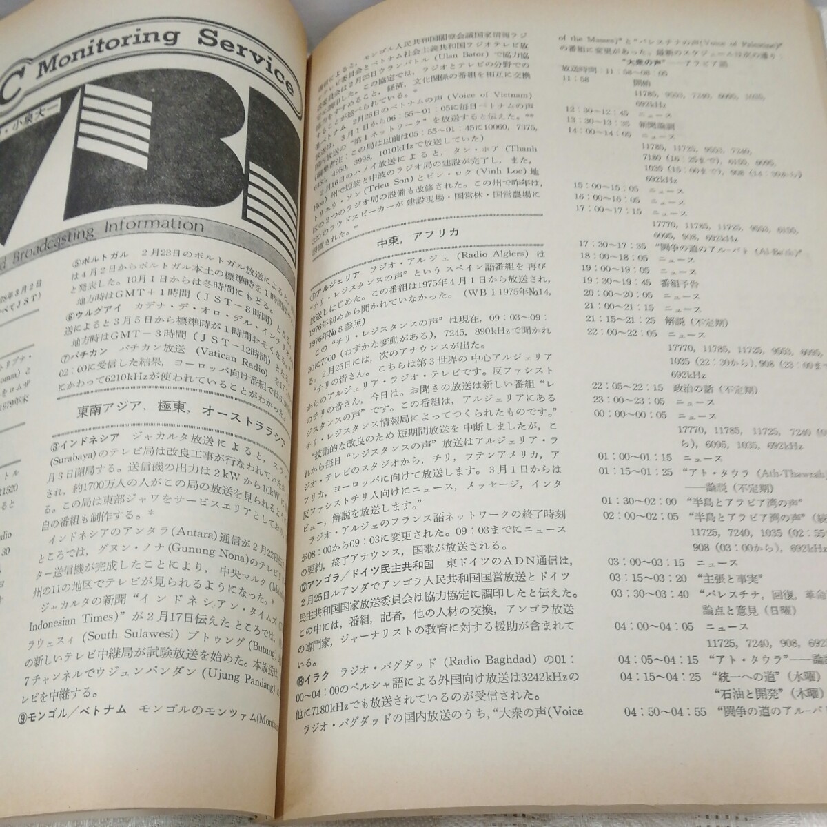 g_t N271 短波本 “昭和レトロ　日本BCL連盟　「短波　1978年　6月号」“_画像6