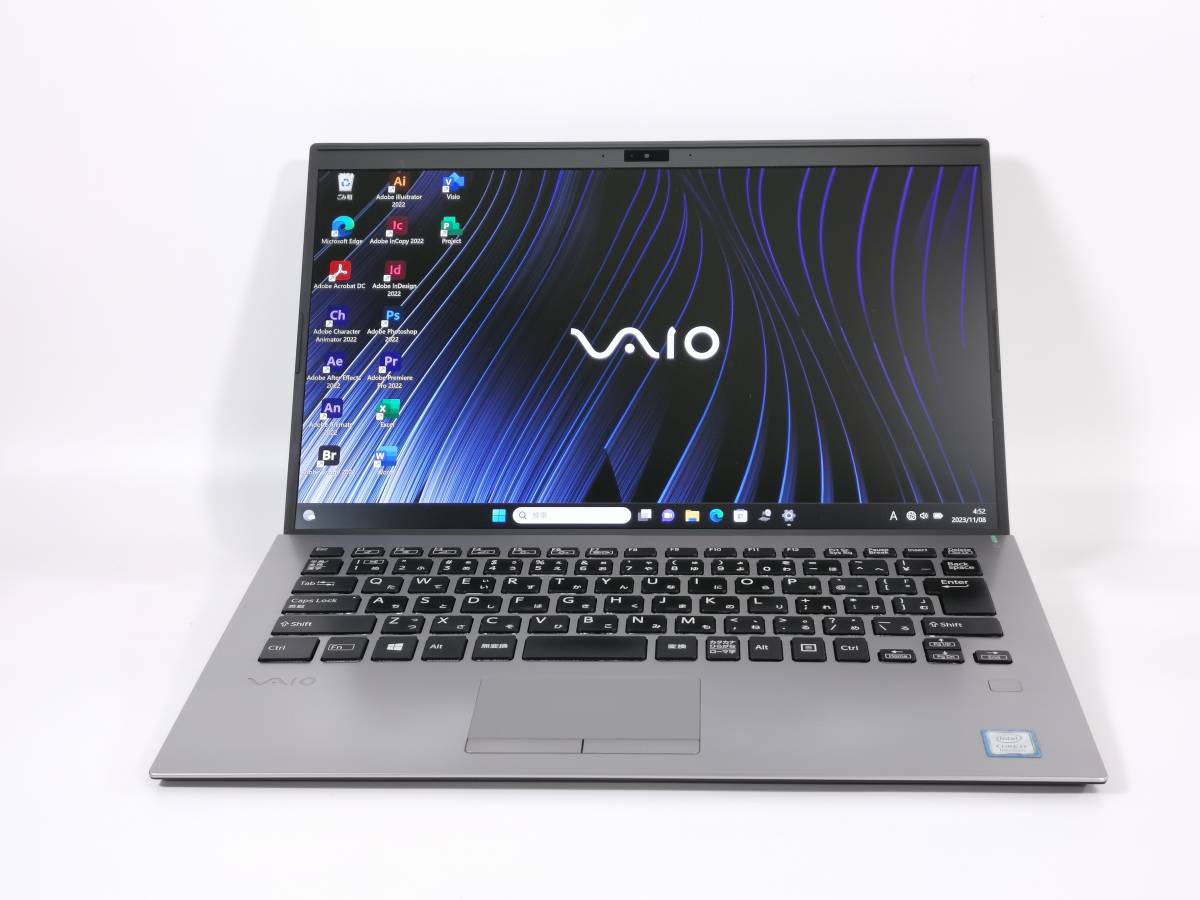 ■ 元箱 説明書 VAIO SX14 SIMフリーLTE搭載 ■ 14.0型 4K液晶 ■ Core i7 8565U 1.80Gz 16GB 512GB (SSD) ■ BLキーボード ■ Win11 ■ _画像3