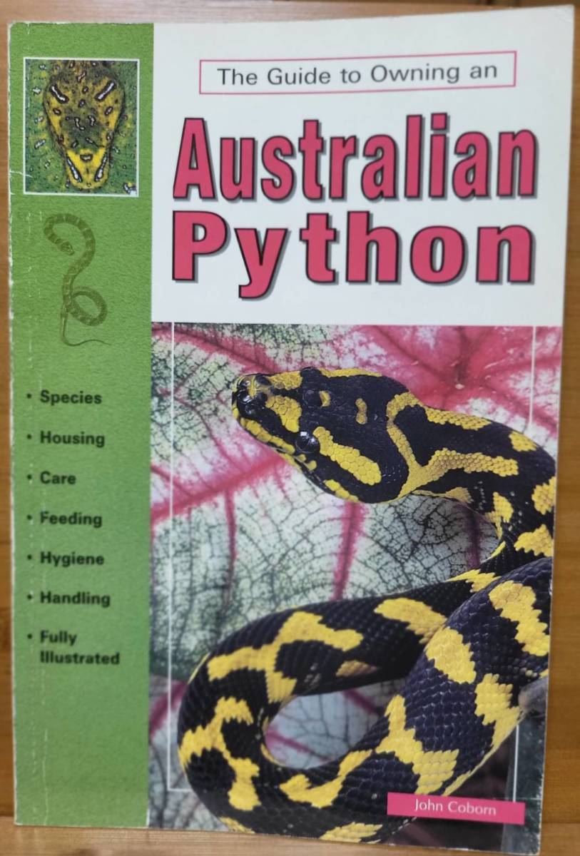 t.r.h. Australian Python John Coborn разведение manual Австралия. ni type змея английская версия 