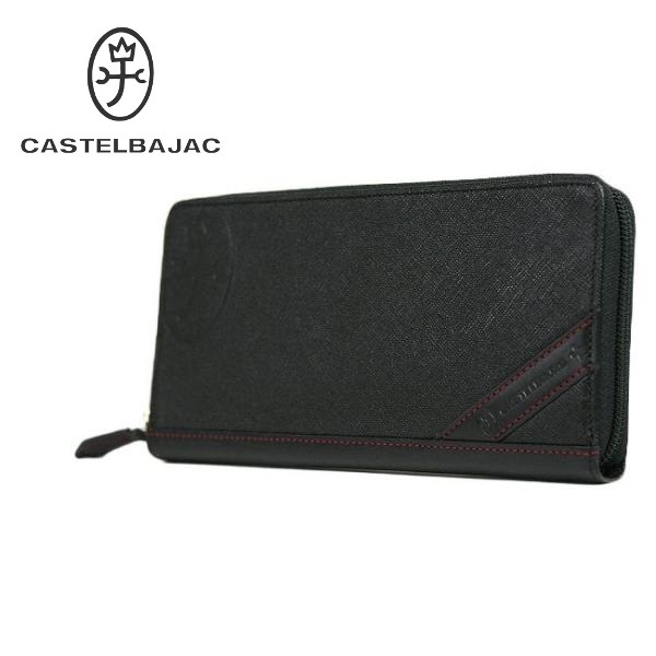 新品 CASTELBAJAC カステルバジャック 牛革 長財布 ラウンドファスナー ブラック ※この他にも出品中です♪ CA15136