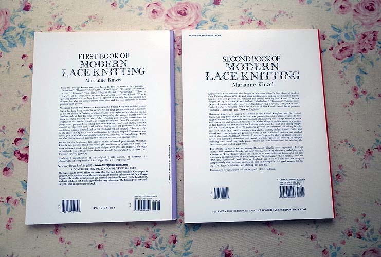 45251/クンスト・レース クンスト編みの本 2冊セット First Book Second Book of Modern Lace Knitting レース編み Marianne Kinzel 編み物_画像2
