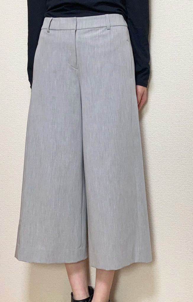  Trussardi 36 размер TRU TRUSSARDI STILE широкий брюки гаучо женский светло-серый 