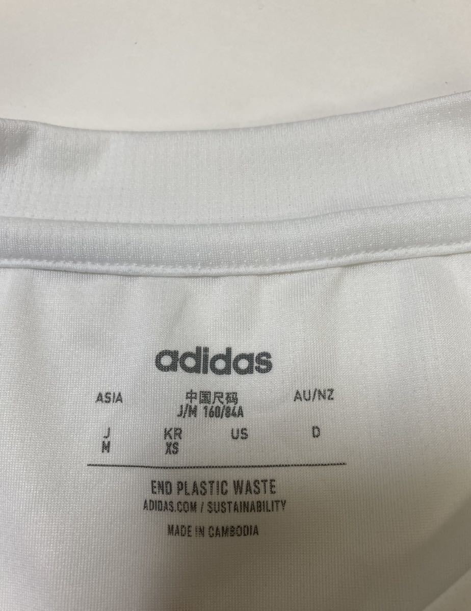 新品 adidas アディダス レディース M ビック ロゴ tシャツ トレーニングシャツ 半袖 ホワイト 白 定価 3990円 未使用の画像6