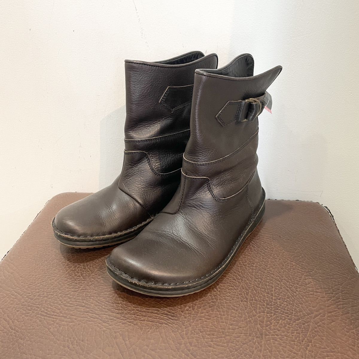 BIRKENSTOCK/boots/leather/brown/ladies/ビルケンシュトック/ブーツ/レザー/茶色/レディース