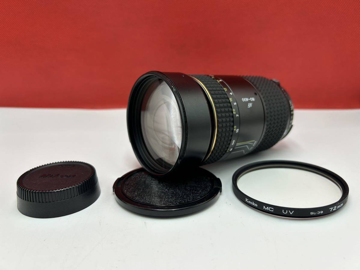 ≡ Tokina AT-X AF 80-400mm F4.5-5.6 カメラレンズ オートフォーカス ニコン用 動作確認済み トキナー_画像1