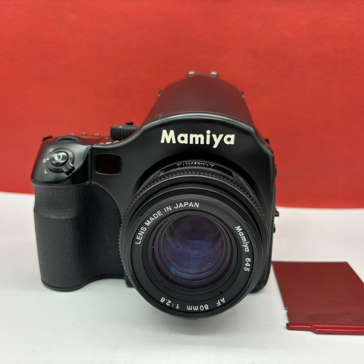 ◆ MAMIYA 645 AFD 中判 フィルムカメラ ボディ AF 80mm F2.8 レンズ 通電、空シャッターOK マミヤ_画像1