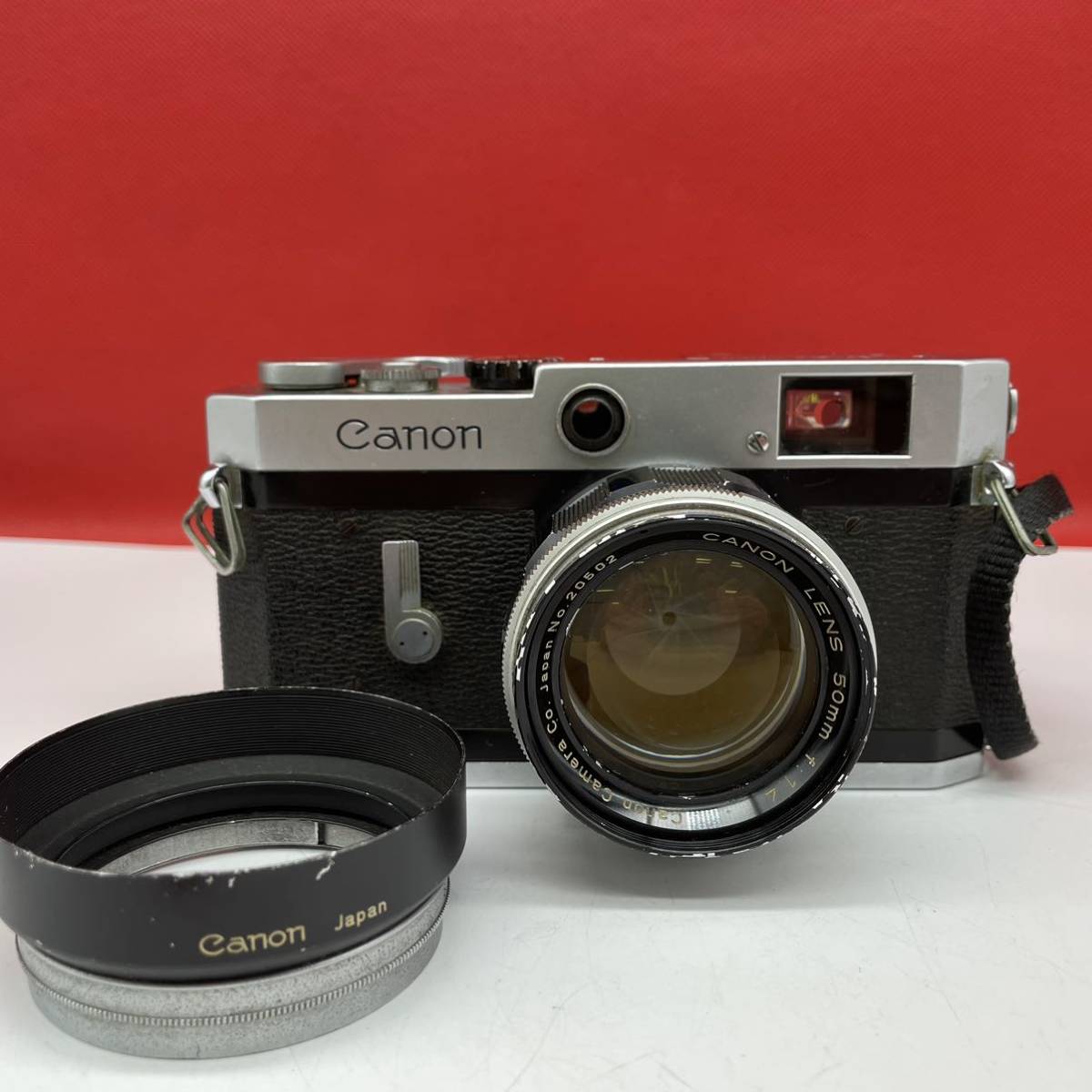 □ Canon camera P レンジファインダー フィルムカメラ 50mm F1.4 動作確認済 現状品 キャノン_画像1
