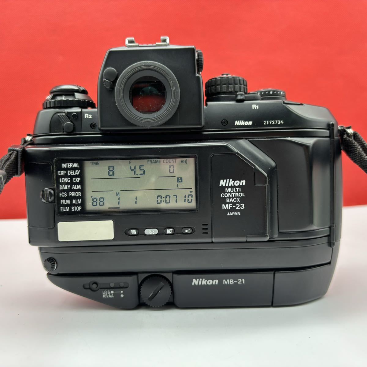 ◆ Nikon F4 フィルムカメラ 一眼レフカメラ AF NIKKOR 28-85mm F3.5-4.5 レンズ MF-23 MB-21 シャッター、露出計OK ニコン_画像3